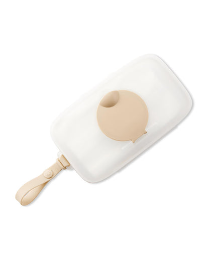 Skip Hop Grab & Go Snug Seal Wipe Case With Silicone Strap For On The Go-Oat