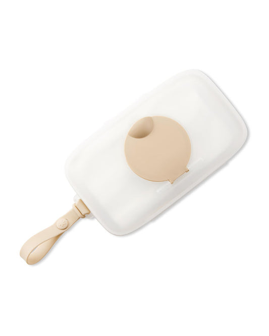 Skip Hop Grab & Go Snug Seal Wipe Case With Silicone Strap For On The Go-Oat