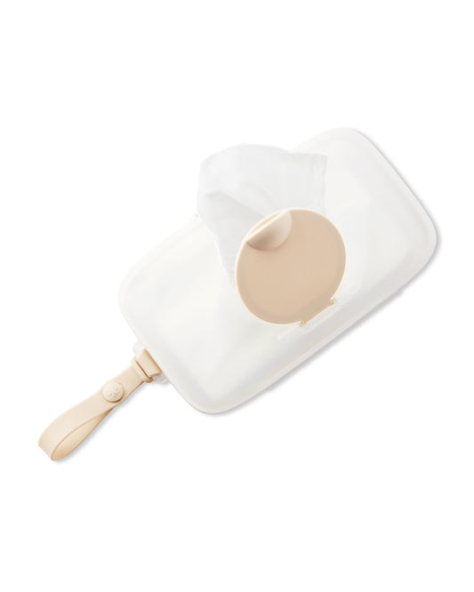 Skip Hop Grab & Go Snug Seal Wipe Case With Silicone Strap For On The Go-Oat