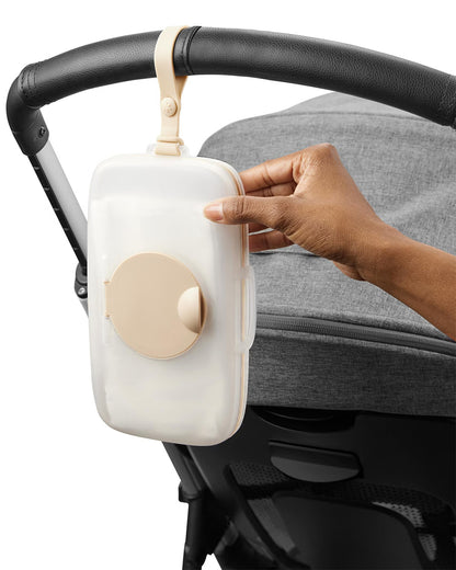 Skip Hop Grab & Go Snug Seal Wipe Case With Silicone Strap For On The Go-Oat