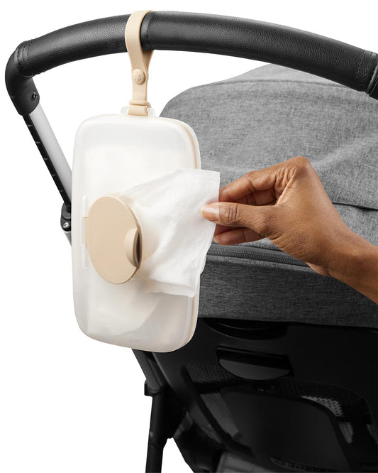 Skip Hop Grab & Go Snug Seal Wipe Case With Silicone Strap For On The Go-Oat