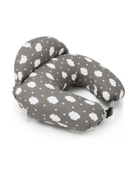Momcozy Nursing Pillow For Comfortable Breastfeeding-Versatile Use-With Adjustable Waist Strap-100% Cotton Cover-Grey