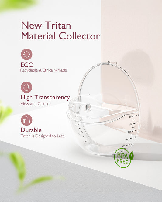 Momcozy M6 Wearable Electric Breast Pump-2nd-Gen Motor for Powerful Suction-3 Modes & 9 Levels-Flange Size-24mm-Red-Pack of 2