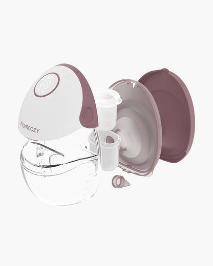 Momcozy M6 Wearable Electric Breast Pump-2nd-Gen Motor for Powerful Suction-3 Modes & 9 Levels-Flange Size-24mm-Red-Pack of 2