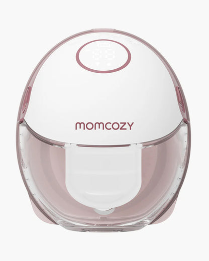 Momcozy M6 Wearable Electric Breast Pump-2nd-Gen Motor for Powerful Suction-3 Modes & 9 Levels-Flange Size-24mm-Red-Pack of 2
