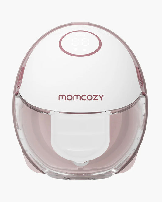 Momcozy M6 Wearable Electric Breast Pump-2nd-Gen Motor for Powerful Suction-3 Modes & 9 Levels-Flange Size-24mm-Red-Pack of 2