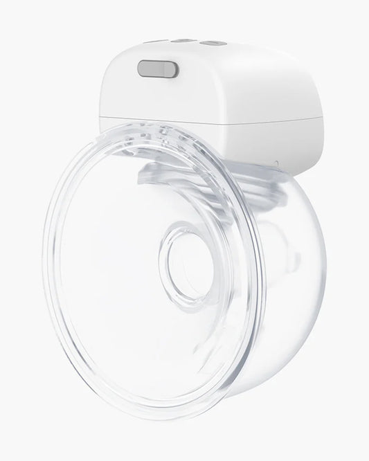 Momcozy S9 Pro Wearable Breast Pump-Portable, Silicone Material, With Long Battery Life-Flange Size 24mm-Hands free design with 2 modes and 9 Levels-LED Display-Quiet Motor-Grey-Pack of 2