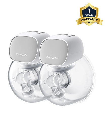 Momcozy S9 Pro Wearable Double Electric Breast Pump-2 Modes & 9 Suction Levels-Long Battery Life-LED Display-Grey