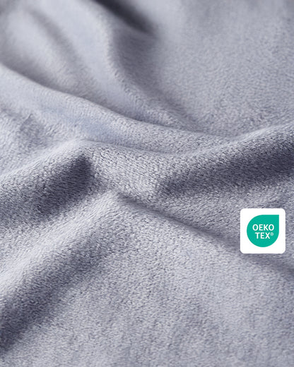 Momcozy F Shaped Pregnancy Pillow-Full Body Support-Grey-with Adjustable Wedge Pillow & Removable Velvet Cover-For Maternity