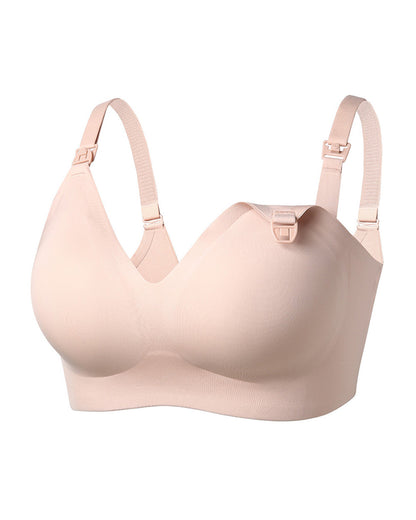 Momcozy Ultra Soft & Omni Maternity Nursing Bra-Wire Free & Padded-Front Clasps-Full Coverage-Skin