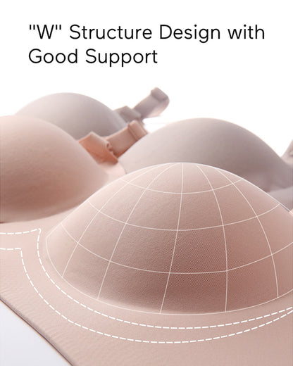 Momcozy Ultra Soft & Omni Maternity Nursing Bra-Wire Free & Padded-Front Clasps-Full Coverage-Skin