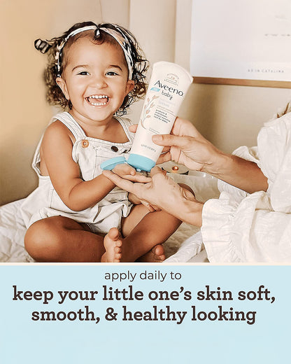 Aveeno Baby Daily Moisture Lotion-With Glycerin & Oatmeal Extract-Moisturizes, Soothes & Strengthens Skin Barrier