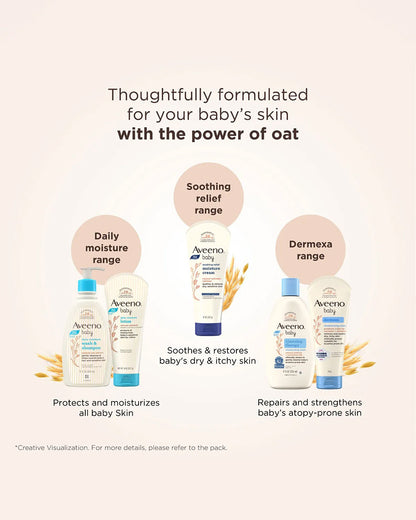 Aveeno Baby Soothing Relief Moisture Cream-With Glycerin & Oatmeal Extract-Soothes, Moisturizes & Strengthens Skin Barrier