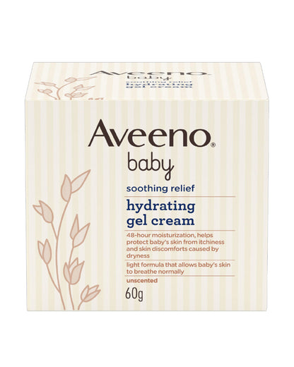 Aveeno Baby Soothing Relief Hydrating Gel Cream-With Oatmeal Extract-Protects, Soothes & Moisturizes Skin