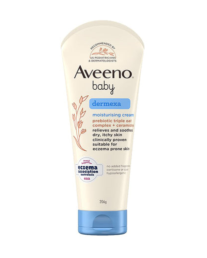Aveeno Baby Dermexa Moisturizing Cream-With Oatmeal Extract & Vitamin B5-For Eczema & Skin Soothing