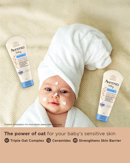Aveeno Baby Dermexa Moisturizing Cream-With Oatmeal Extract & Vitamin B5-For Eczema & Skin Soothing