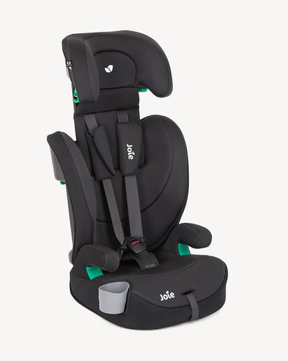 Joie Elevate R129 Baby Car Seat-Forward Facing Booster Seat-10 Positions Adjustable Headrest-5 Point Harness-2 Years Warranty-15M to 12 Years ( Upto 36 Kg )-Shale