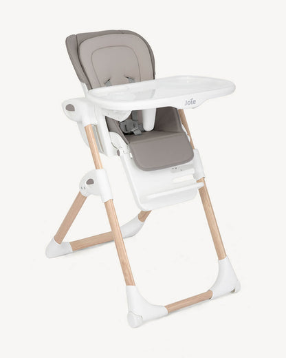 Joie Mimzy Recline High Chair-5 Position Recline-7 Height Positions-2 Years Warranty-Upto 15 Kg-Walnut Wood