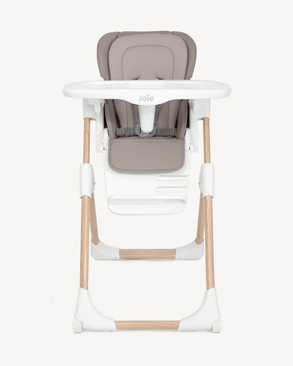 Joie Mimzy Recline High Chair-5 Position Recline-7 Height Positions-2 Years Warranty-Upto 15 Kg-Walnut Wood