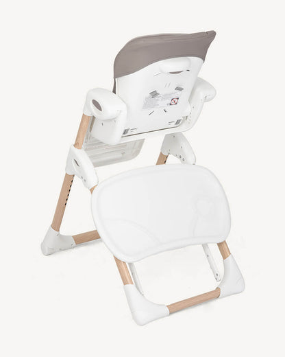 Joie Mimzy Recline High Chair-5 Position Recline-7 Height Positions-2 Years Warranty-Upto 15 Kg-Walnut Wood