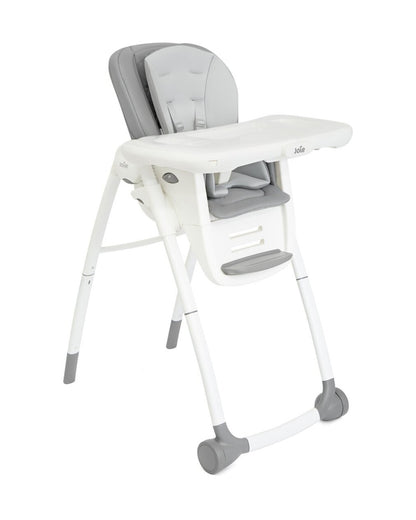 Joie Multiply 6in1 Baby High Chair-5 Level Height Adjustments With 3 Position Adjustable Tray-Convertible To Booster Seat & Mini Table-2 Years For 0 to 6Y (Upto 27Kg)-Arctic