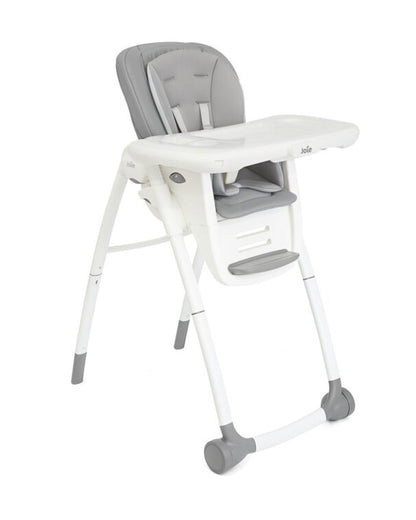 Joie Multiply 6in1 Baby High Chair-5 Level Height Adjustments With 3 Position Adjustable Tray-Convertible To Booster Seat & Mini Table-2 Years For 0 to 6Y (Upto 27Kg)-Arctic