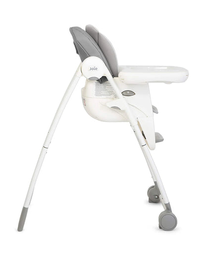 Joie Multiply 6in1 Baby High Chair-5 Level Height Adjustments With 3 Position Adjustable Tray-Convertible To Booster Seat & Mini Table-2 Years For 0 to 6Y (Upto 27Kg)-Arctic