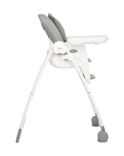 Joie Multiply 6in1 Baby High Chair-5 Level Height Adjustments With 3 Position Adjustable Tray-Convertible To Booster Seat & Mini Table-2 Years For 0 to 6Y (Upto 27Kg)-Arctic