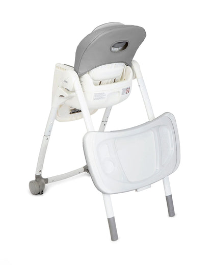 Joie Multiply 6in1 Baby High Chair-5 Level Height Adjustments With 3 Position Adjustable Tray-Convertible To Booster Seat & Mini Table-2 Years For 0 to 6Y (Upto 27Kg)-Arctic