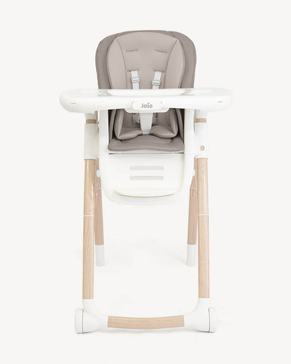 Joie Multiply 6in1 Baby High Chair-5 Level Height Adjustments With 3 Position Adjustable Tray-Convertible To Booster Seat & Mini Table-For 0 to 6Y (Upto 27Kg)-Walnunt Wood