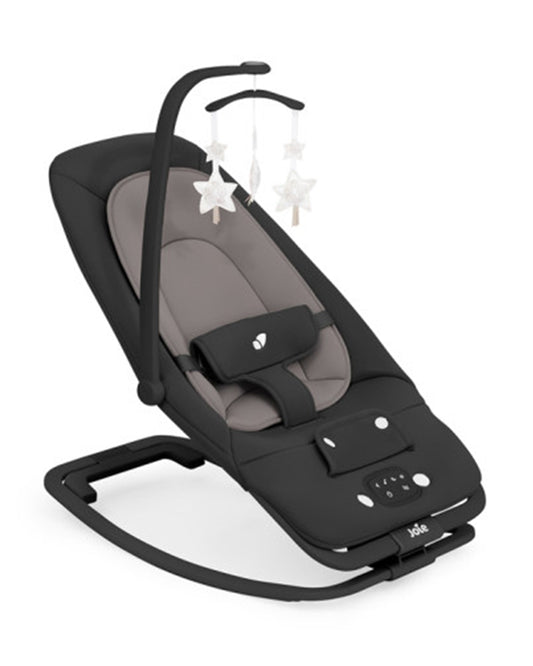 Joie Dreamer Rocker & Bouncer-3 Position Reclining Seat-2 Position Adjustable Leg Rest-With Removable & Rotating Toy Bar-2 Years Warranty-Upto 15 Kg-Ink