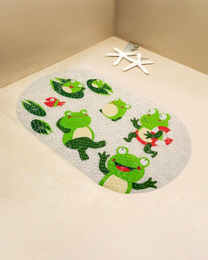 Hopop Frog Baby Bath Mat-With Anti-Skid Base & Suction Cups