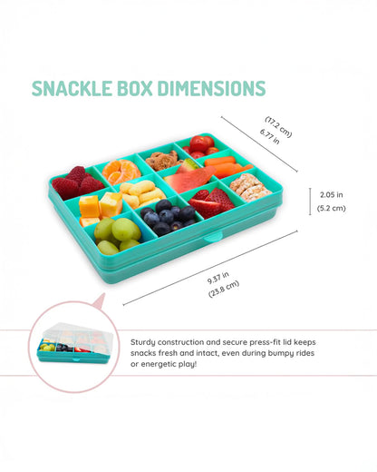 Melii Snackle Box-Food Jar-blue-12 Compartments-BPA Free