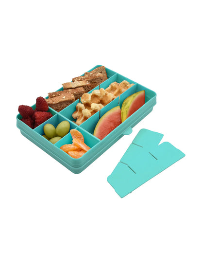 Melii Snackle Box-Food Jar-blue-12 Compartments-BPA Free