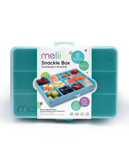 Melii Snackle Box-Food Jar-blue-12 Compartments-BPA Free