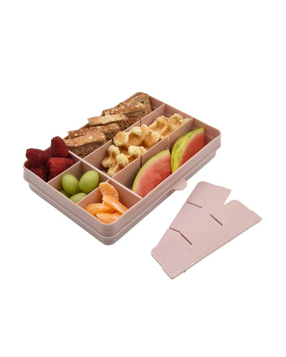Melii Snackle Box-Food Jar-pink-12 Compartments-BPA Free