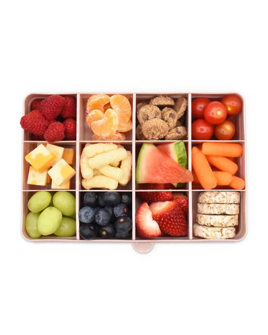 Melii Snackle Box-Food Jar-pink-12 Compartments-BPA Free