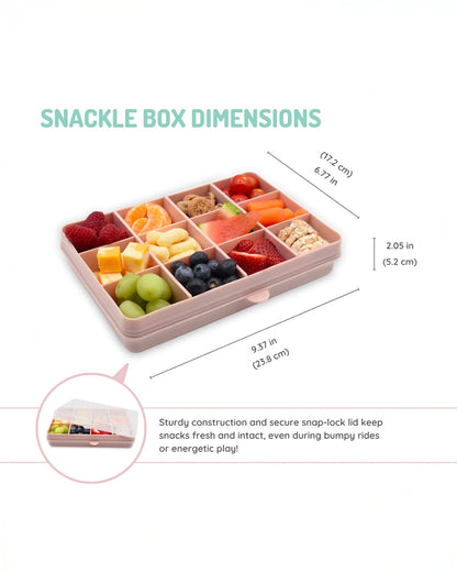 Melii Snackle Box-Food Jar-pink-12 Compartments-BPA Free