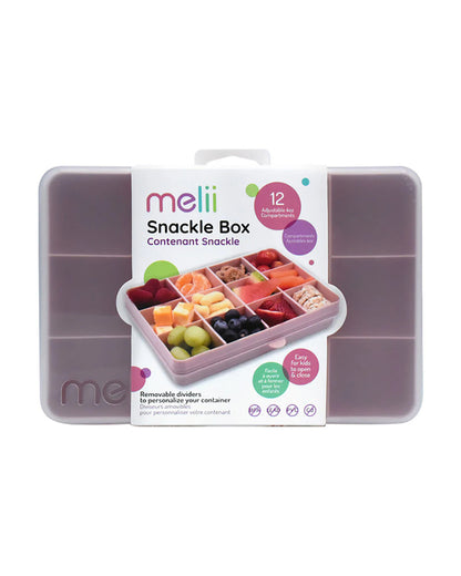 Melii Snackle Box-Food Jar-pink-12 Compartments-BPA Free