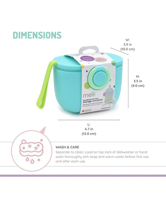 Melii Powdered Formula Storage Container-400 ml-Airtight & Leakproof-Blue