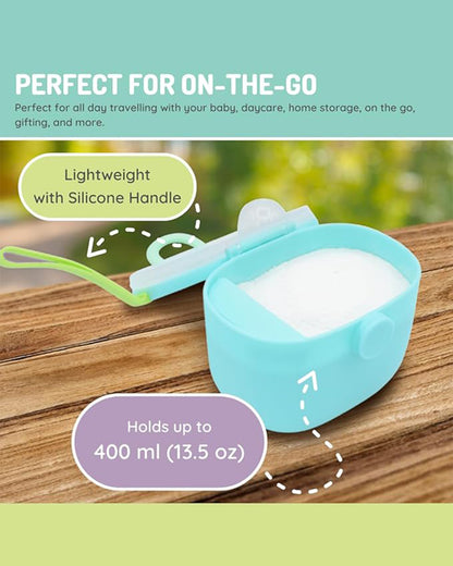 Melii Powdered Formula Storage Container-400 ml-Airtight & Leakproof-Blue