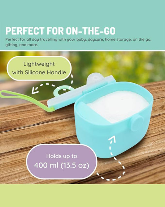 Melii Powdered Formula Storage Container-400 ml-Airtight & Leakproof-Blue