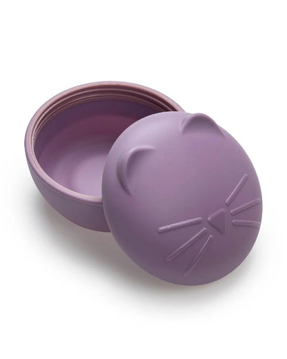 Melii Silicone Suction Bowl-Pack of 2-Purple-Microwave Safe-6M+