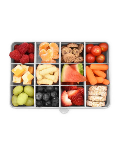 Melii Snackle Box-Food Jar-Grey-12 Compartments-BPA Free