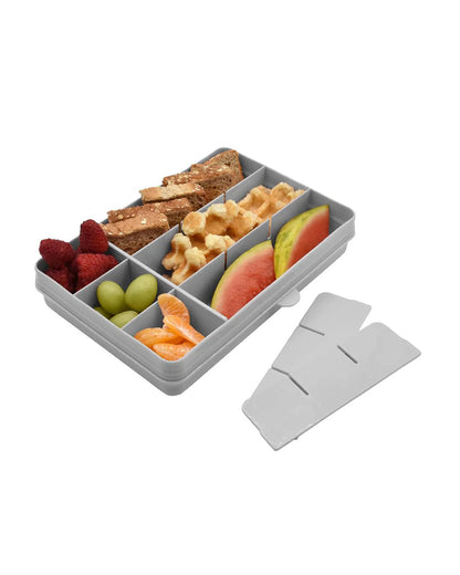 Melii Snackle Box-Food Jar-Grey-12 Compartments-BPA Free