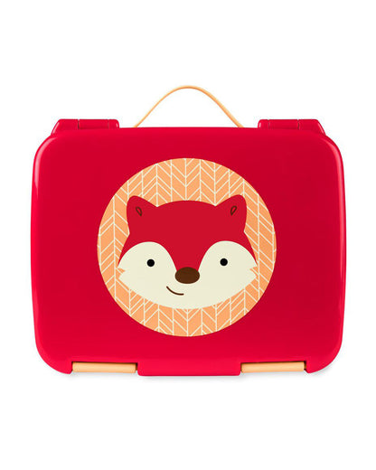 Skip Hop School Essentials Kit-Bento Lunch Box(700ml)-Tritan Straw Sipper(355ml)-Bagpack-Fox-3Y+