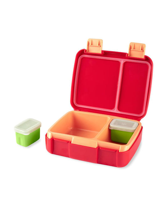 Skip Hop Zoo School Essentials Kit-Bento Lunch Box(700ml)-Straw Sipper(390ml)-Fox-3Y+