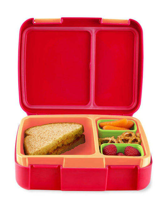 Skip Hop Zoo School Essentials Kit-Bento Lunch Box(700ml)-Straw Sipper(390ml)-Fox-3Y+