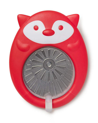 Skip Hop E&M Stay Cool Rattle Teether-Fox-Stainless Steel-Freezer Safe-3M+
