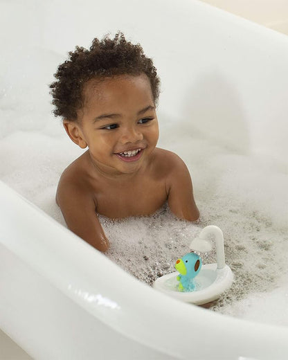 Skip Hop Zoo Squeeze & Shower Dog-Bath Toy-Removeable Dog-Floating Animal Toy-3M+